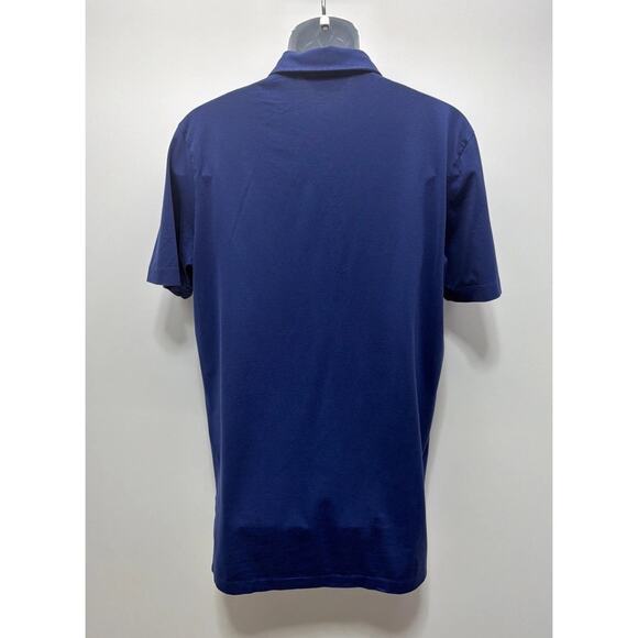 Ralph Lauren Polo Golf Shirt Mens M Vintage Lisle Blue Performance Casual - Picture 2 of 6